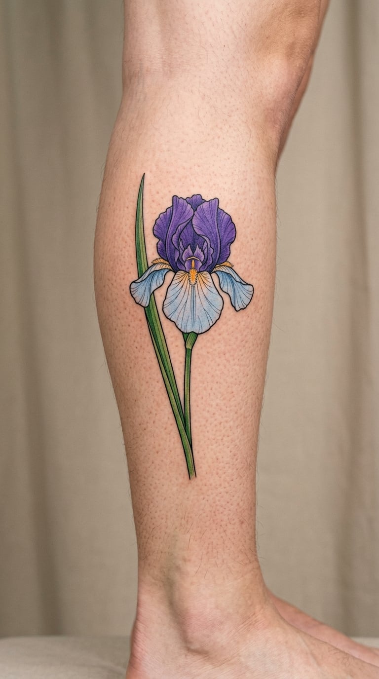 Iris with a Single Sword Leaf
