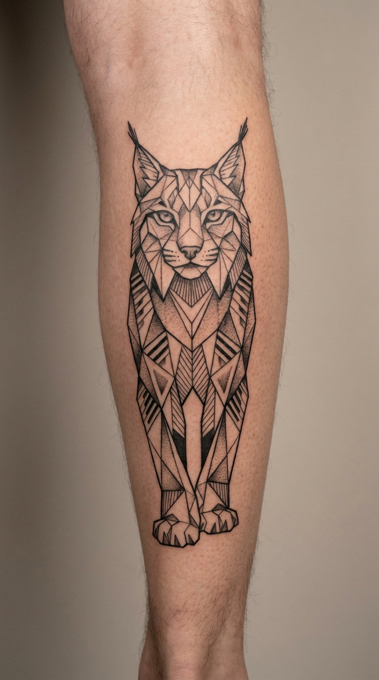 Geometric Lynx on the Calf