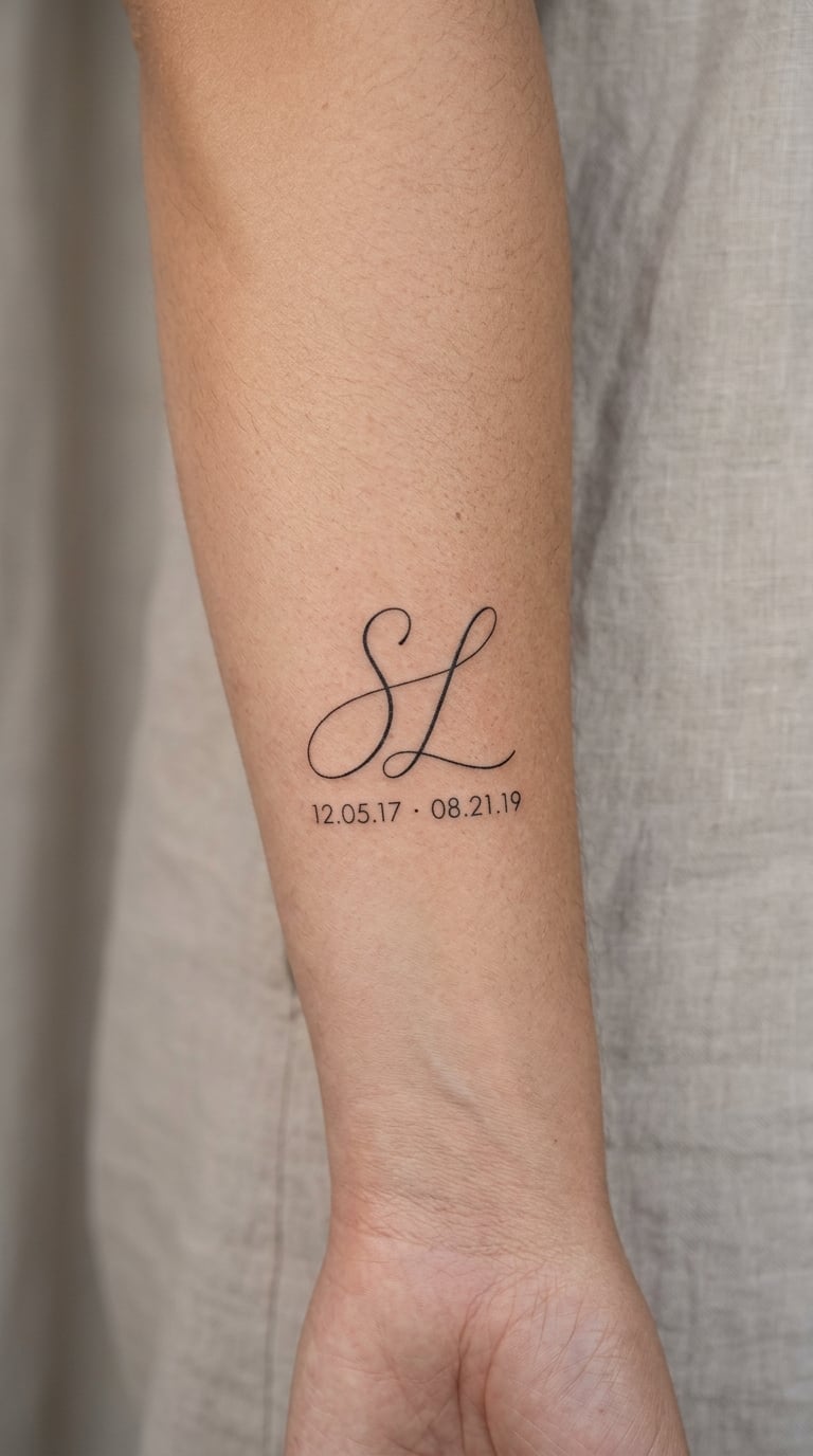 Intertwined Initials and Shared Dates