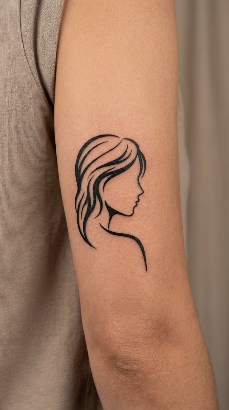 Abstract Portrait Silhouette
