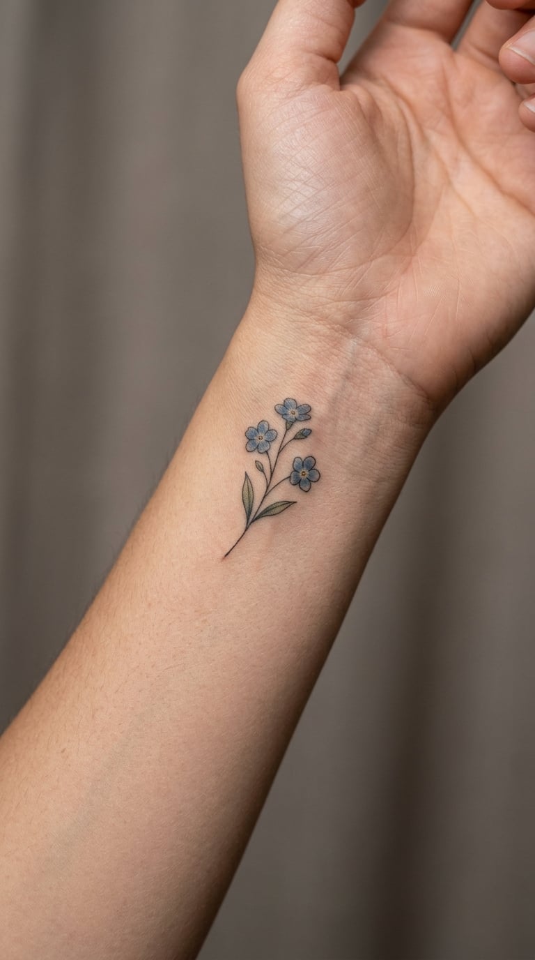 A Tiny Forget-Me-Not Sprig