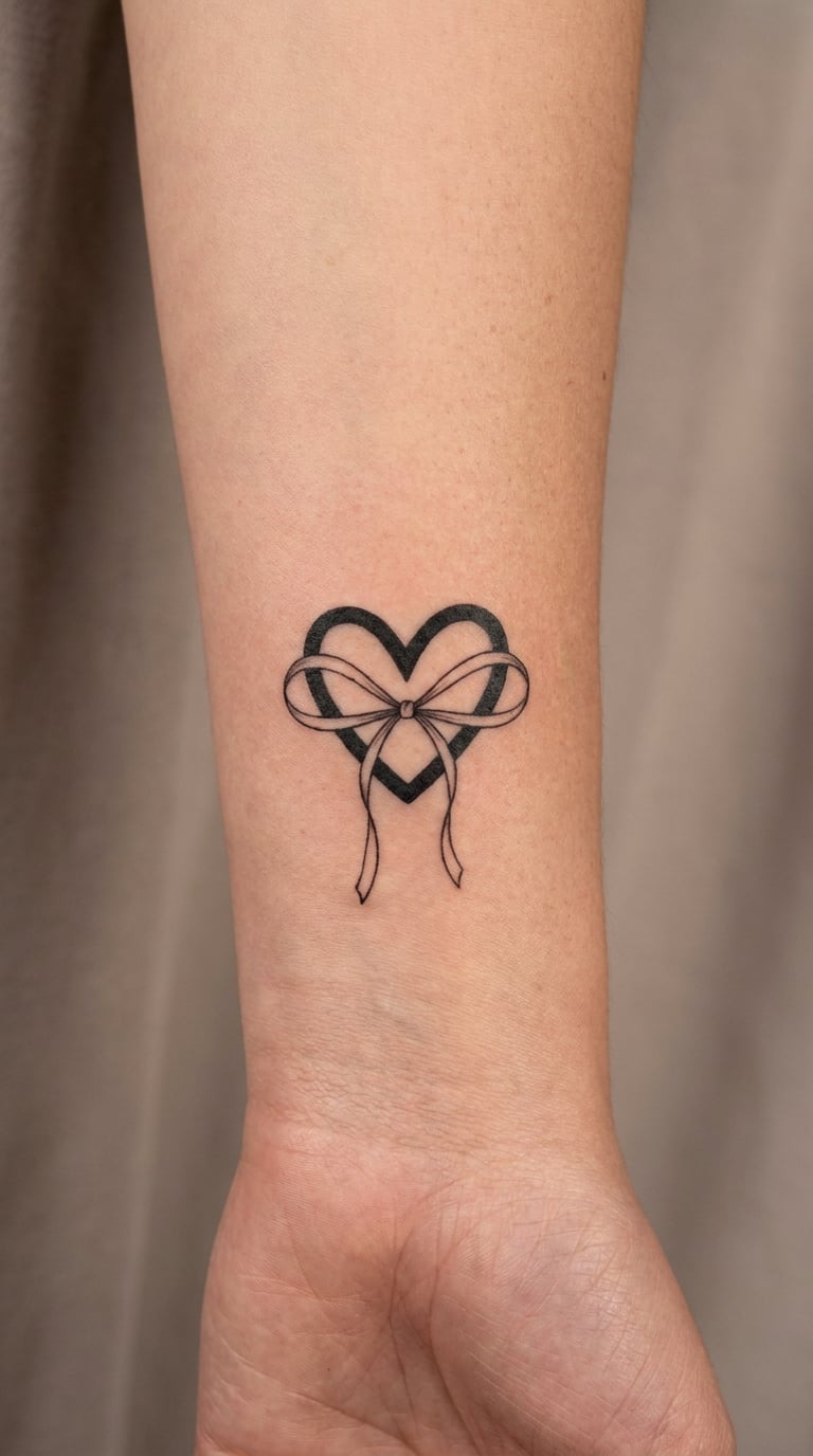 Ribbon-Wrapped Heart