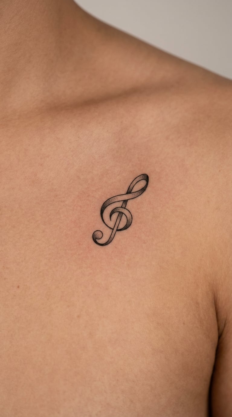 Ribbon with Musical Note