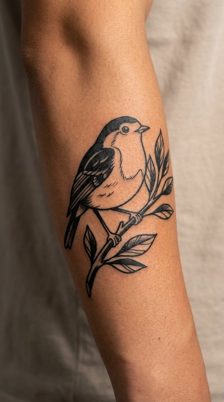 Robin Branch Sleeve Element on the Outer Forearm