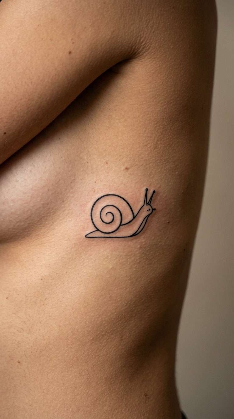 Minimal Snail Footprint on the Rib
