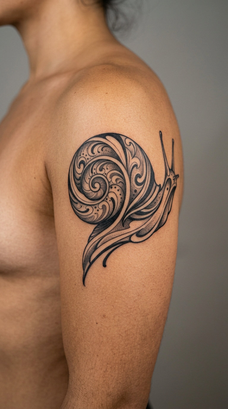 Large Spiral Snail Sleeve Element
