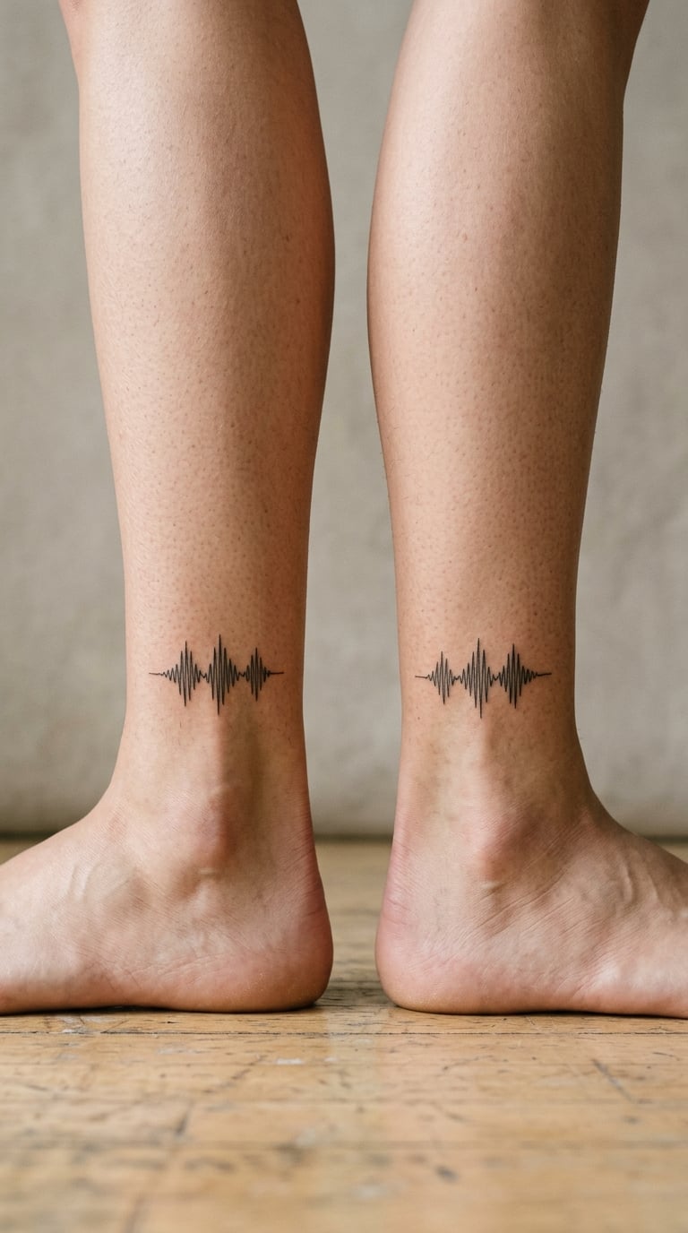 Two Matching Micro Sound Waves on the Ankles
