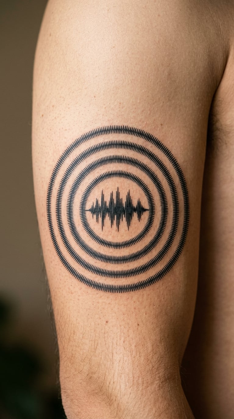 Concentric Sound Rings on the Arm