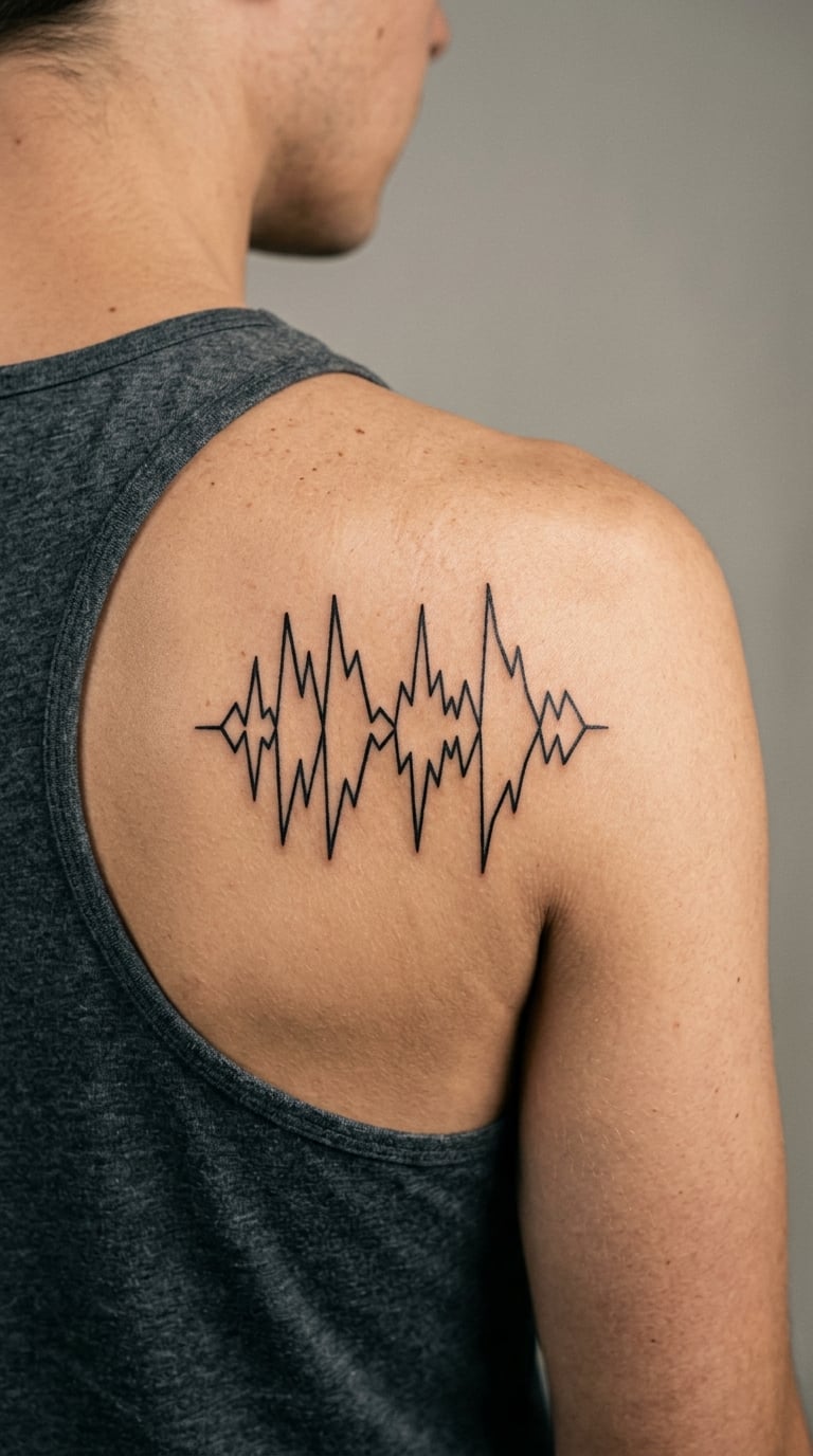 Geometric Sound Wave on the Shoulder Blade