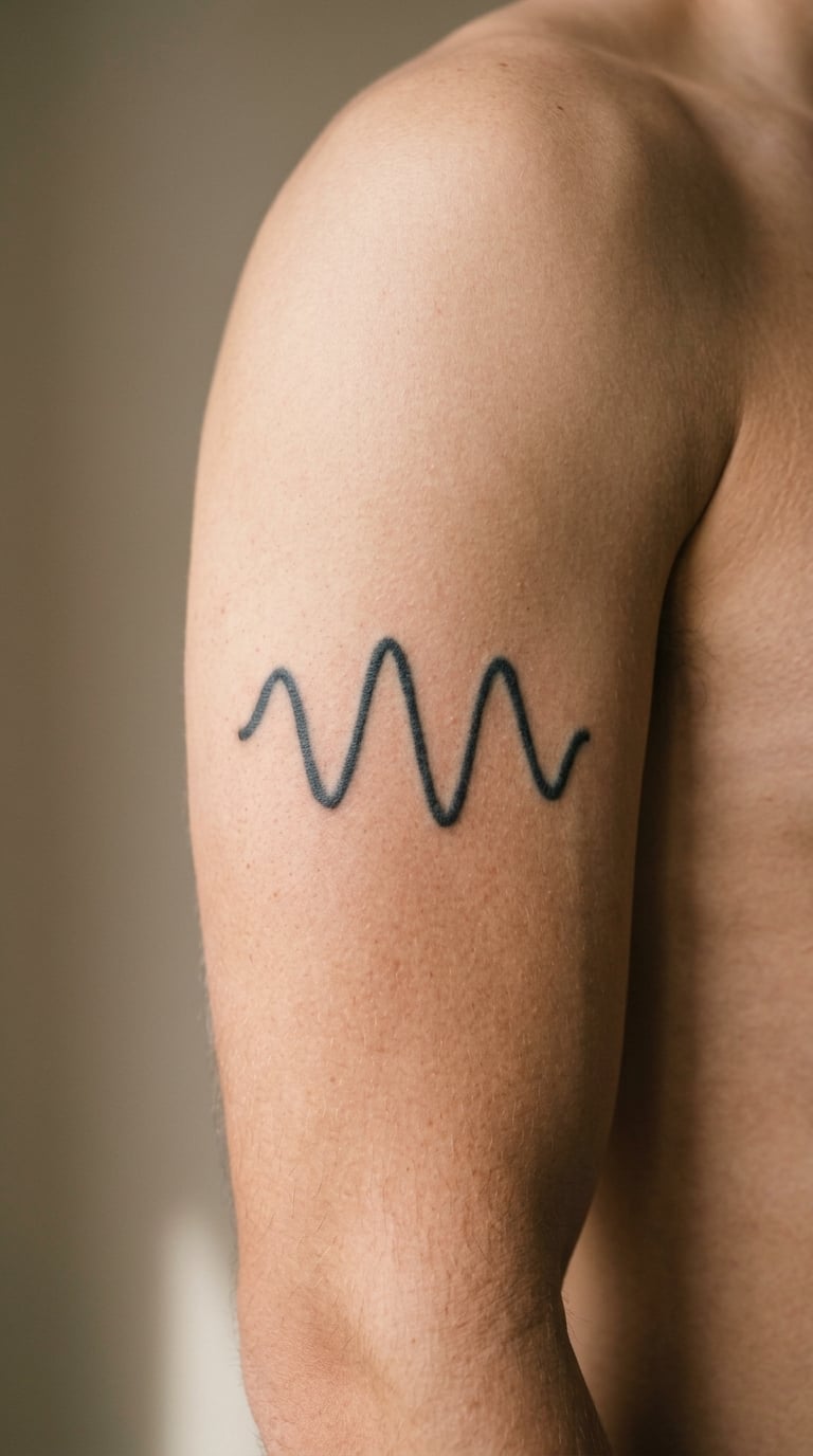 Oscilloscope Trace on the Upper Arm