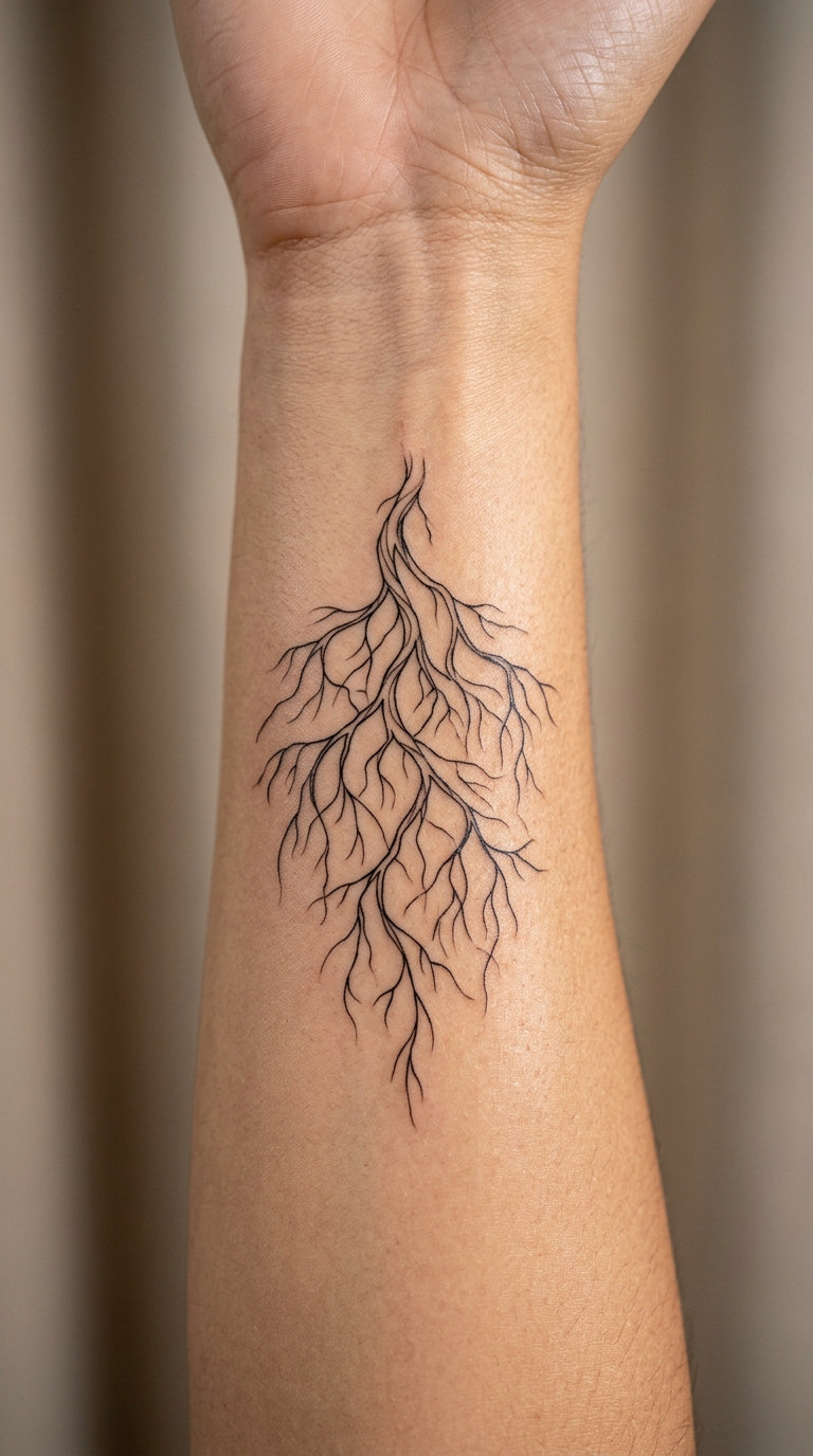Fine-Line Grounding Roots