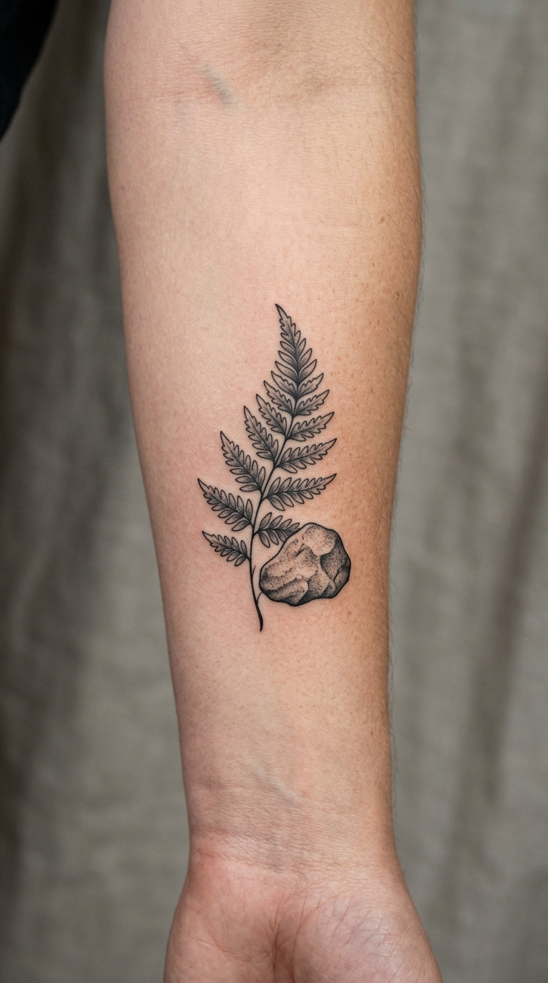 Balanced Rock and Fern