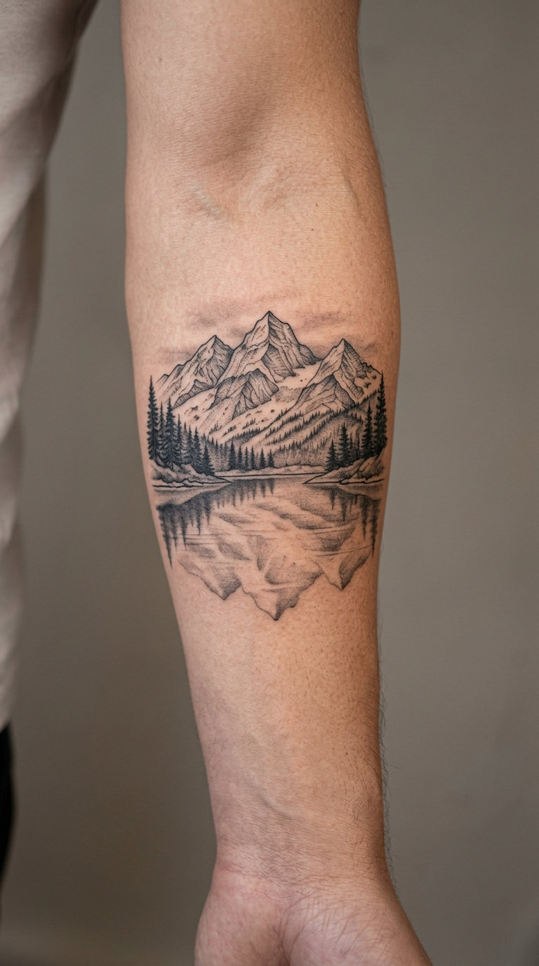 Mountain Lake Reflection