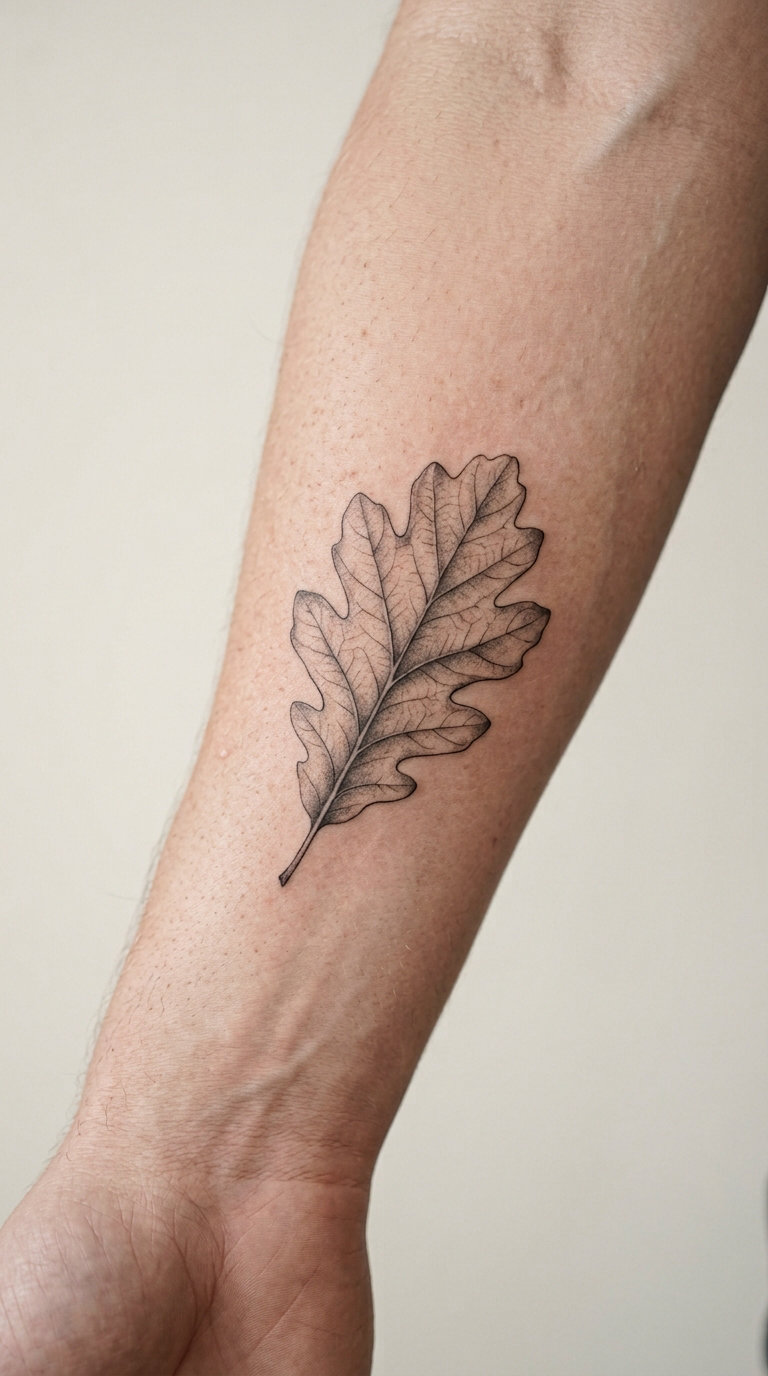Micro-Realism Oak Leaf