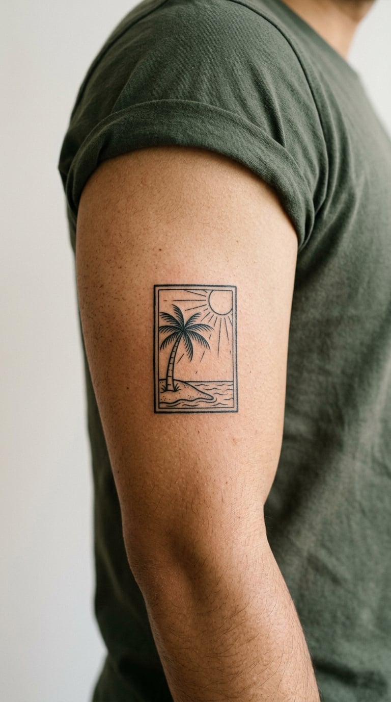 Tropical Passport Illustration