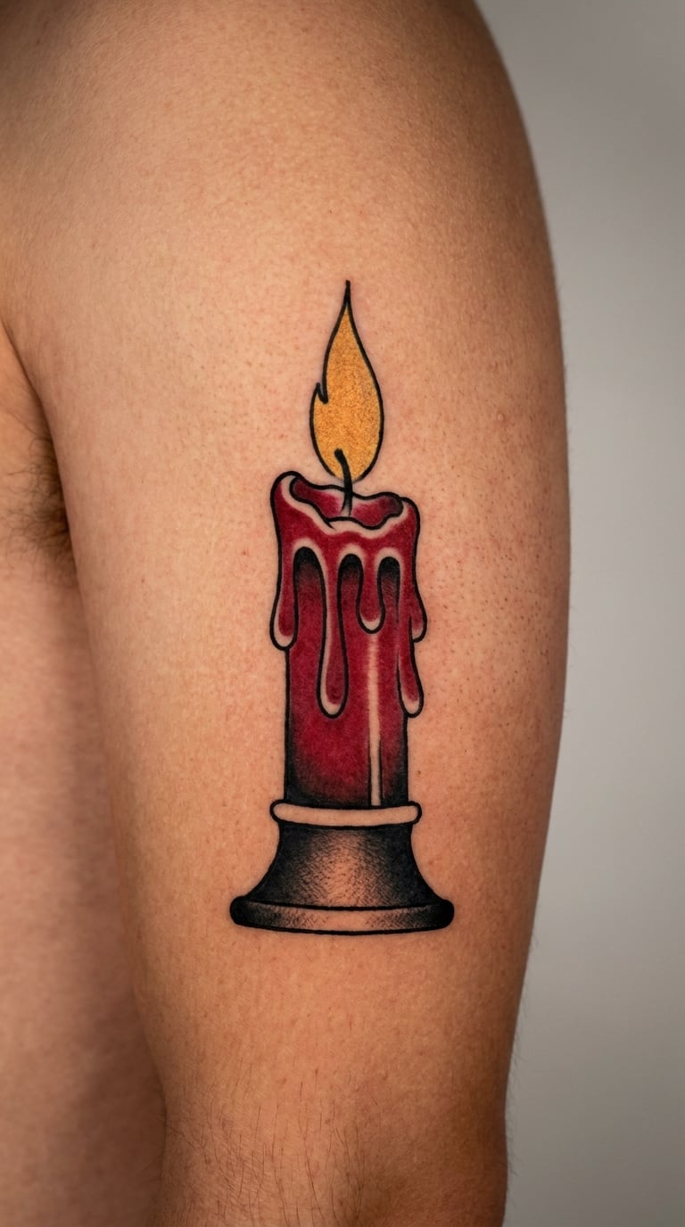 Patchwork-Style Candle Sleeve Element