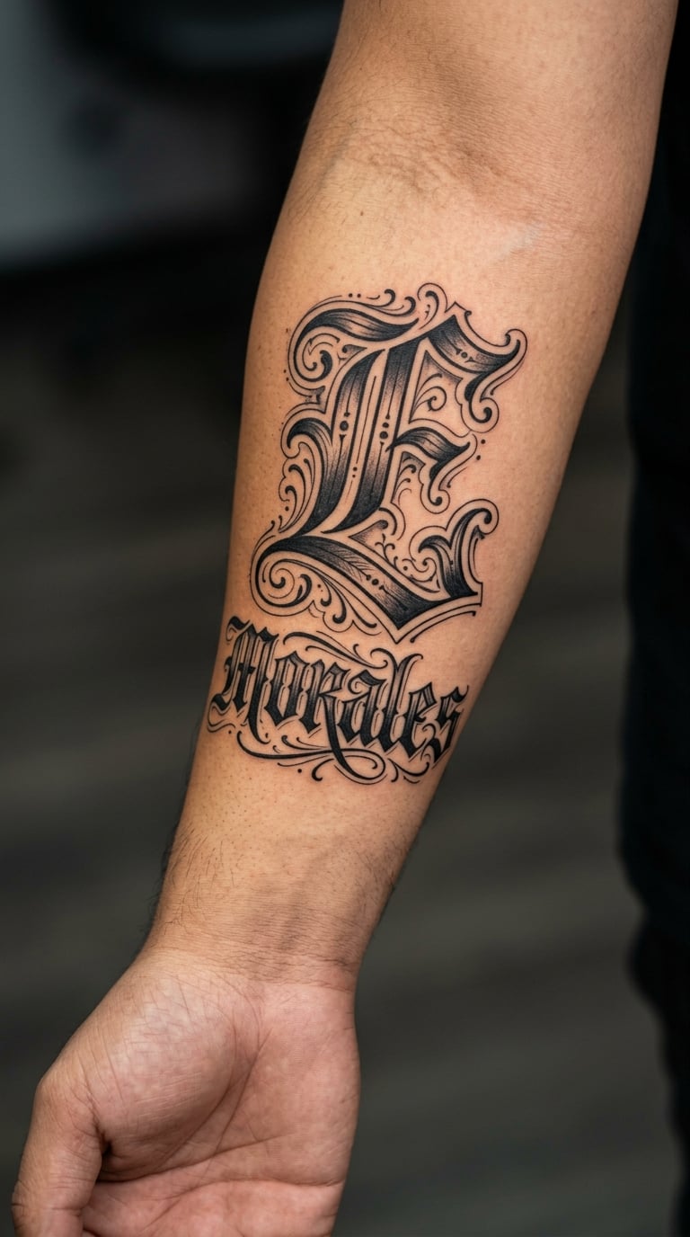 Initial and Surname Monogram