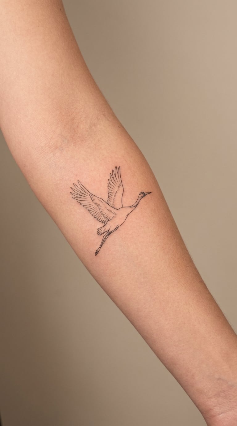 Fine-Line Flying Crane