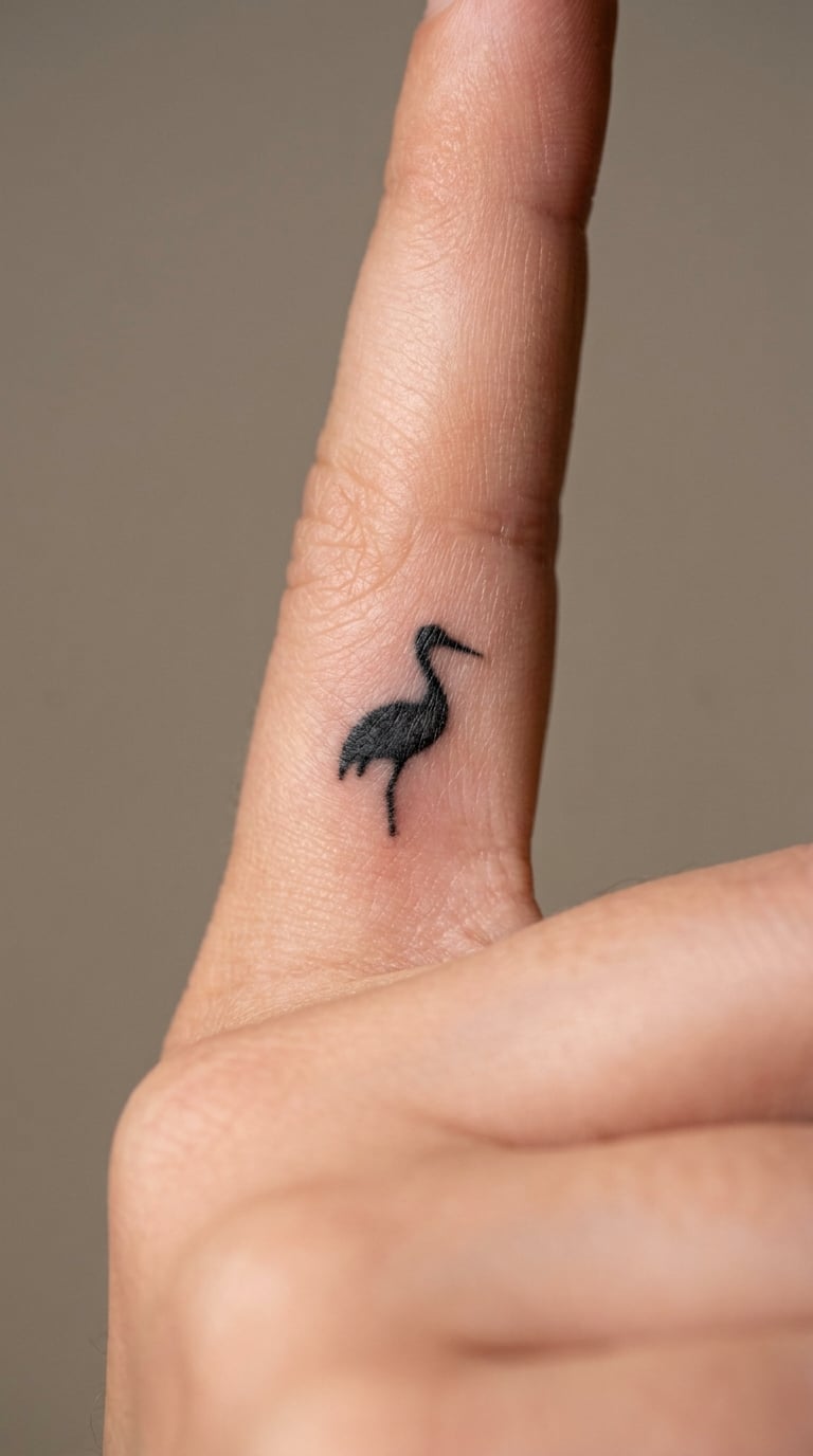 Small Tattoo on the Finger