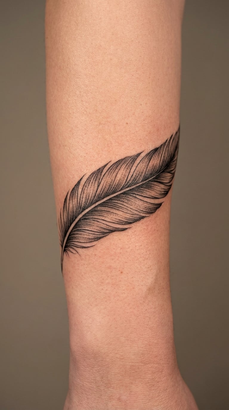 Quilled Feather Detail