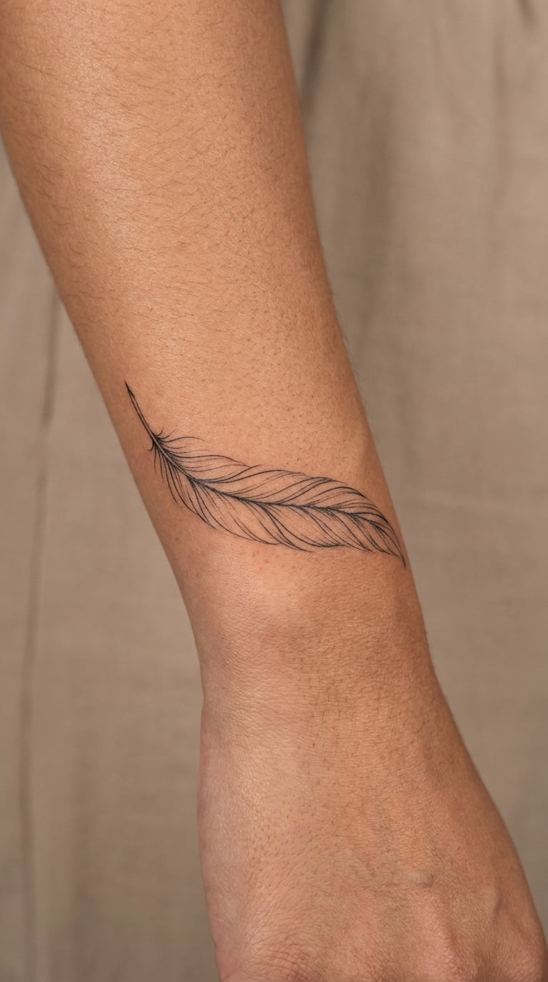Feather Wrist Wrap