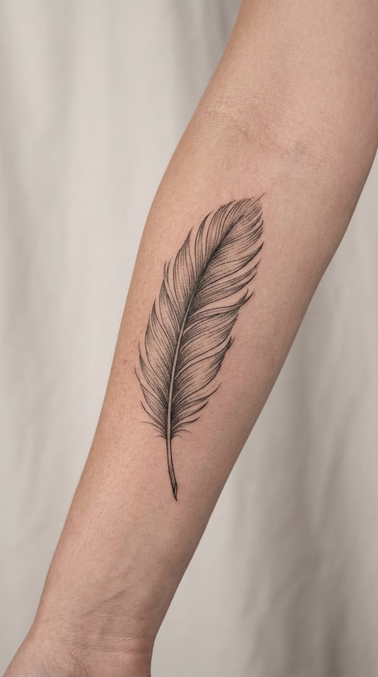 Botanical Feather Study