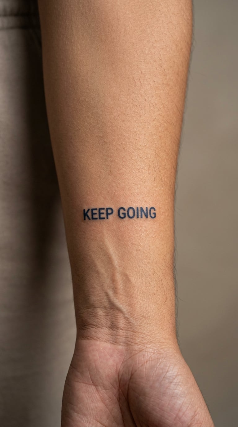 Blue Ink “Keep Going”