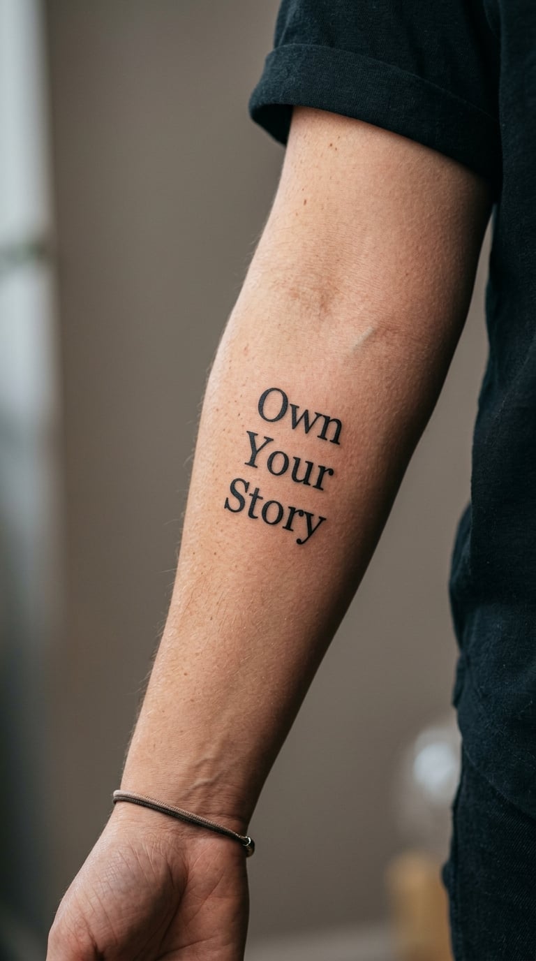 Stacked Lines “Own Your Story”