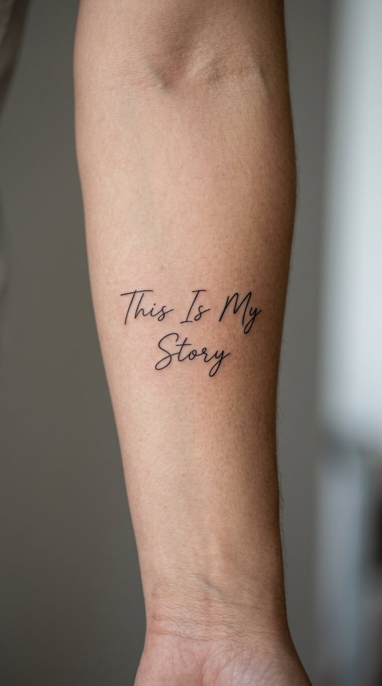 Full-Quote Fine-Line “This Is My Story”