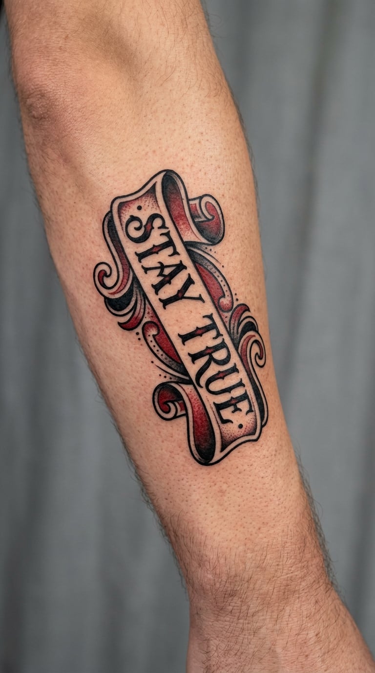 Traditional Ribbon “Stay True”