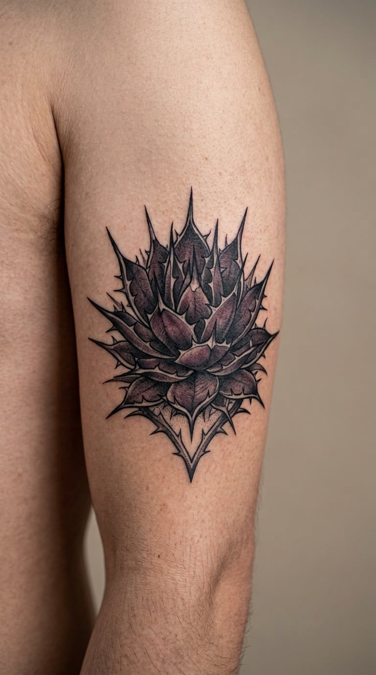 Gothic Succulent and Thorn Cluster