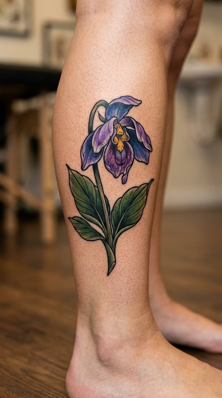Wilting Orchid in Neo-Traditional Colour