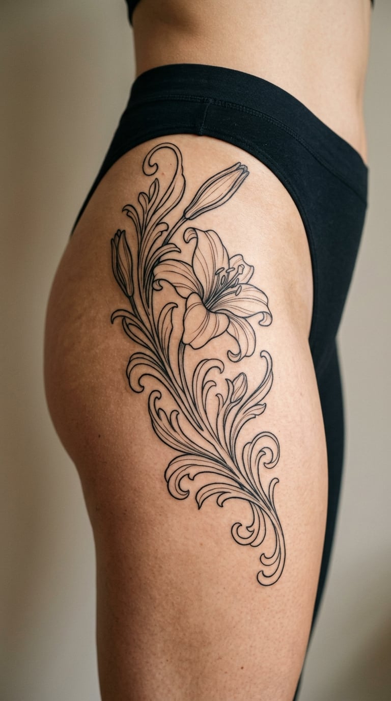 Art Nouveau Lily