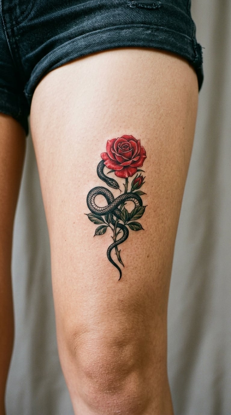 Small Serpent and Rose