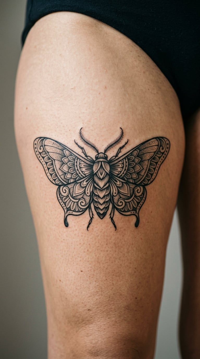 Blackwork Moth