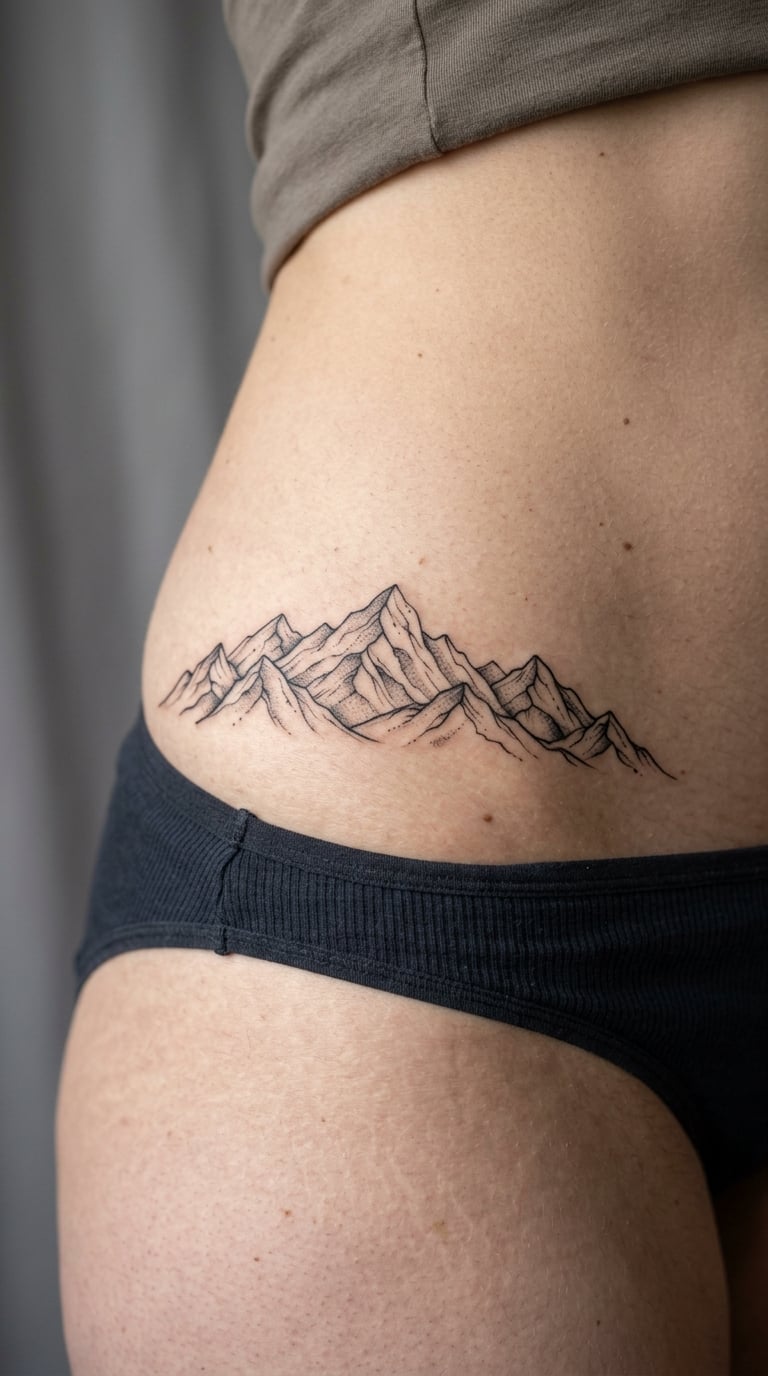 Fine-Line Mountain Range