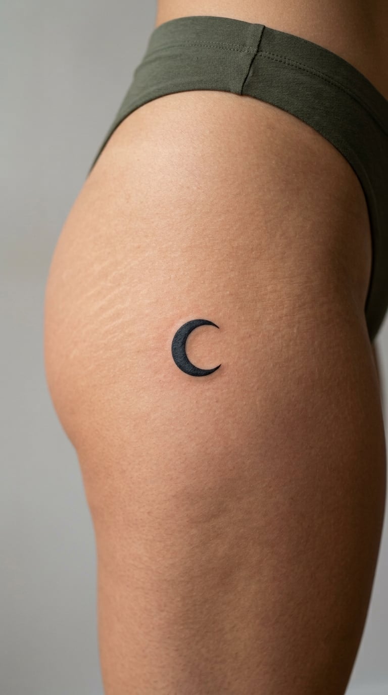 Minimalist Crescent Moon