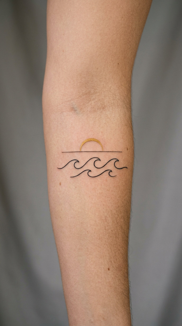 Calm Waves and a Bright Horizon