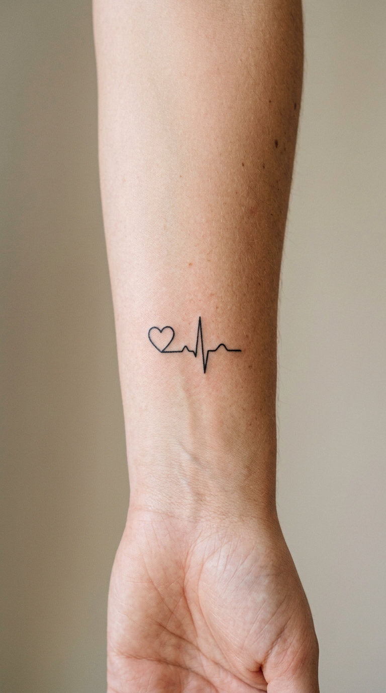Tiny Heart with a Steady Line