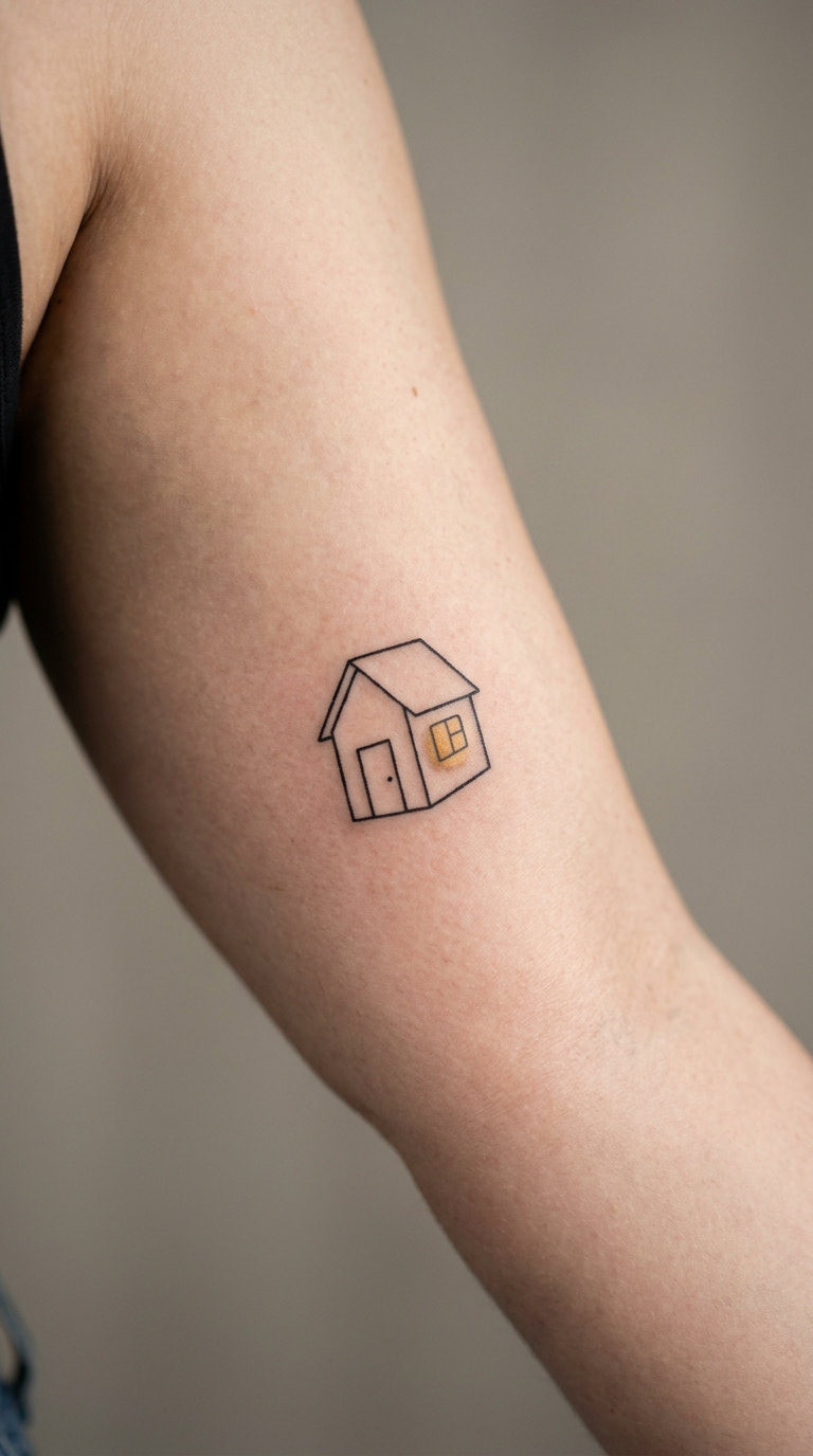 Small House with a Bright Window