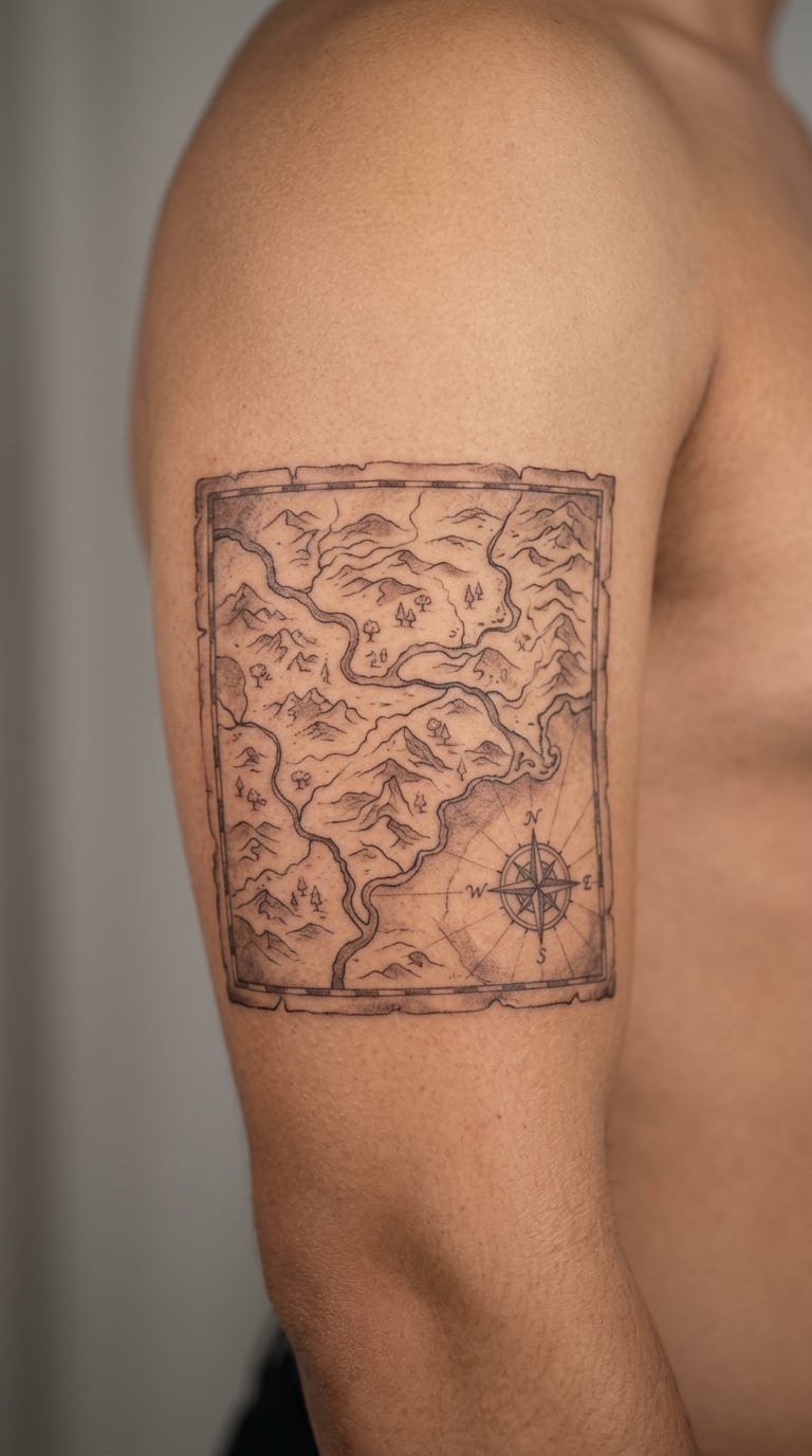Antique Map Hunting Design