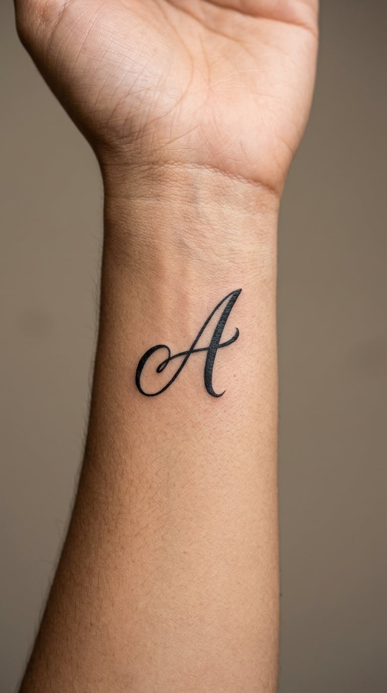 Matching Initial Letter Tattoos