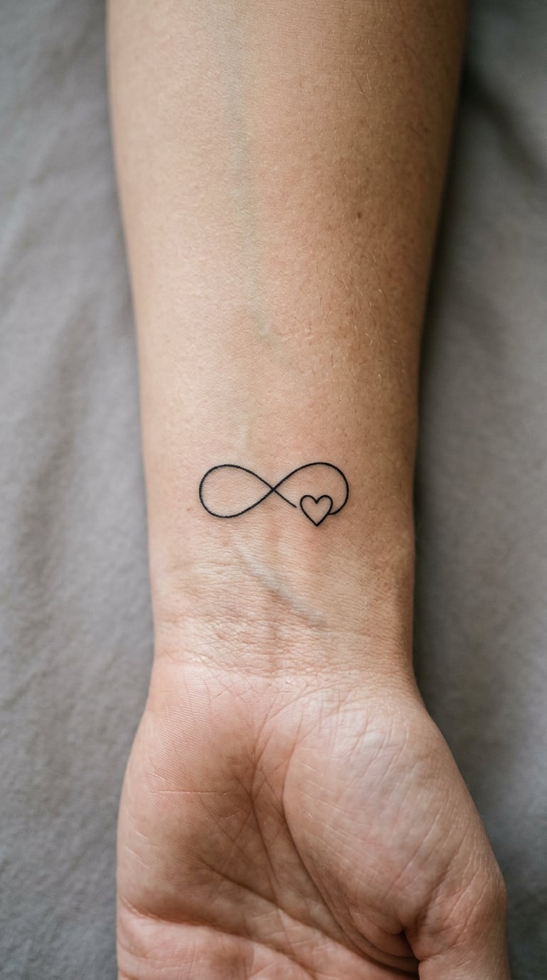 Matching Infinity Symbol with a Small Heart