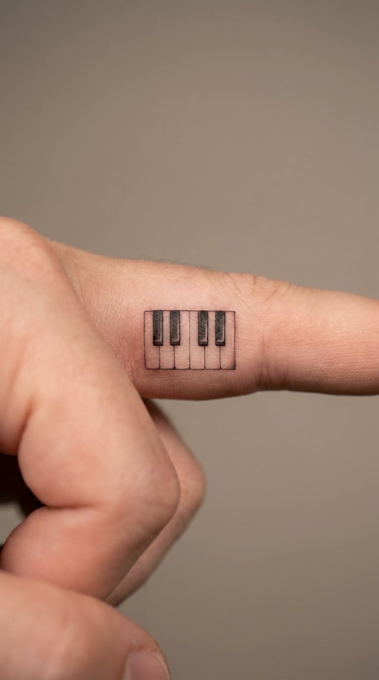 Micro-Realism Piano Key Detail