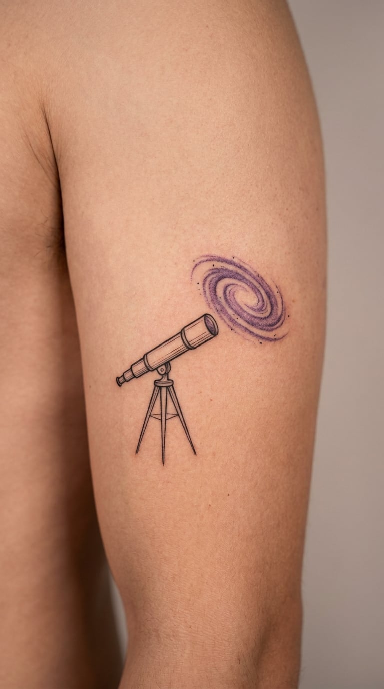 Telescope Pointing into a Galaxy