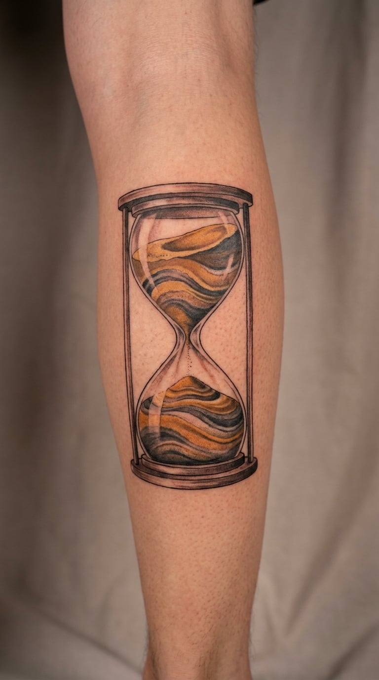 Geological Layers in an Hourglass