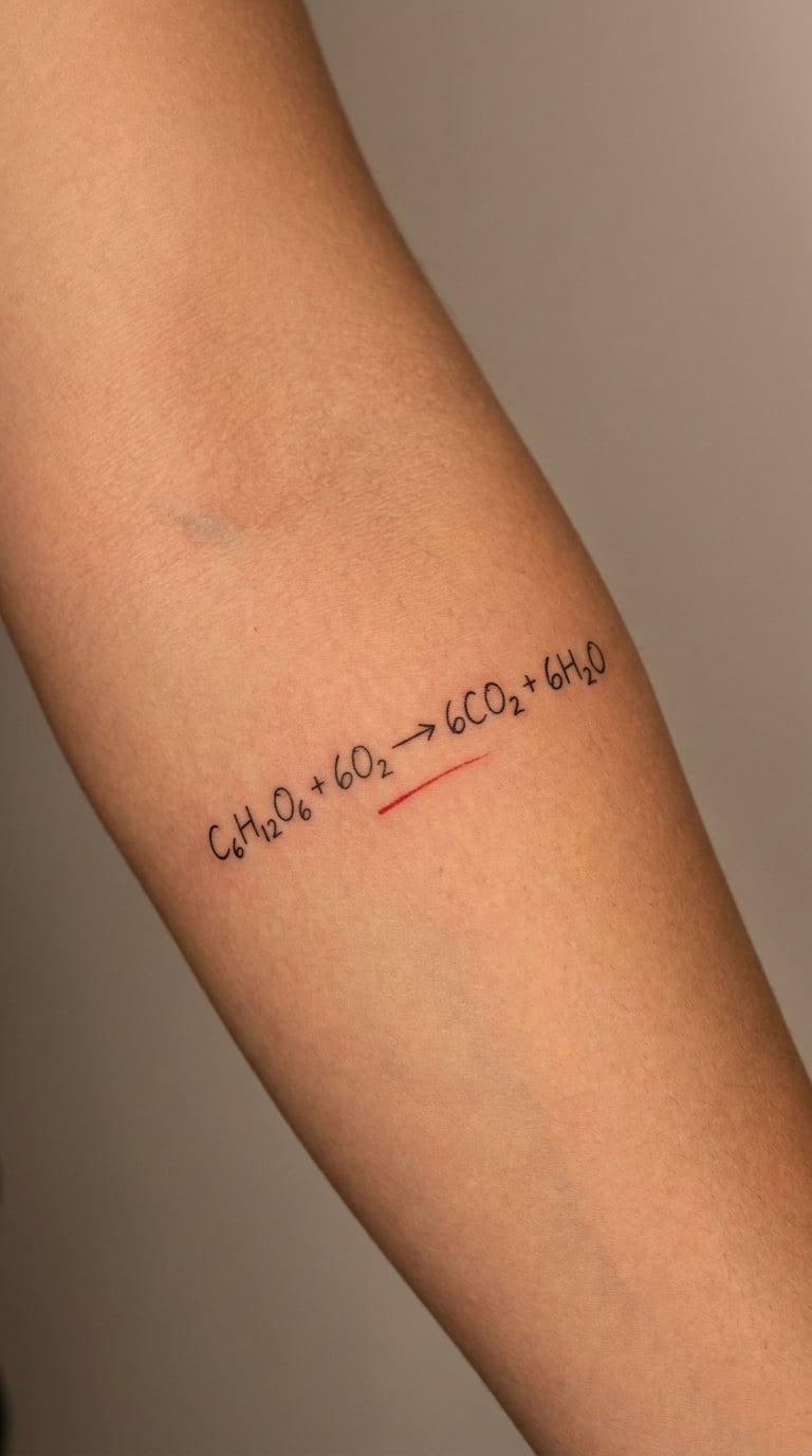 Handwritten Chemistry Equation