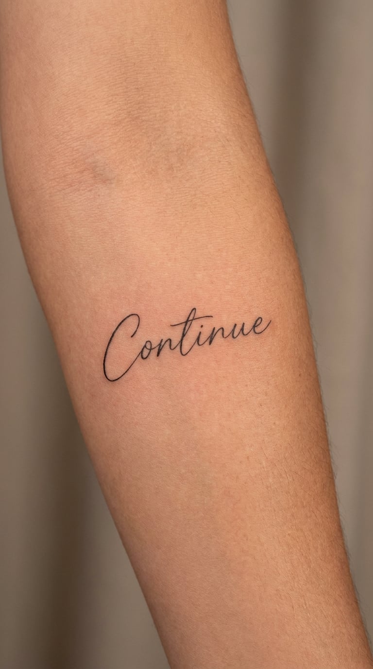 One-Word Sobriety in Clean Lettering