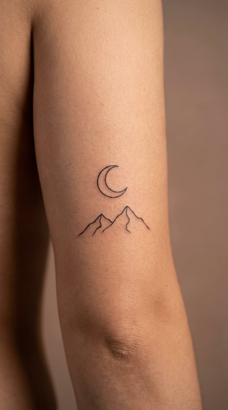 Minimal Mountain and Moon Combination