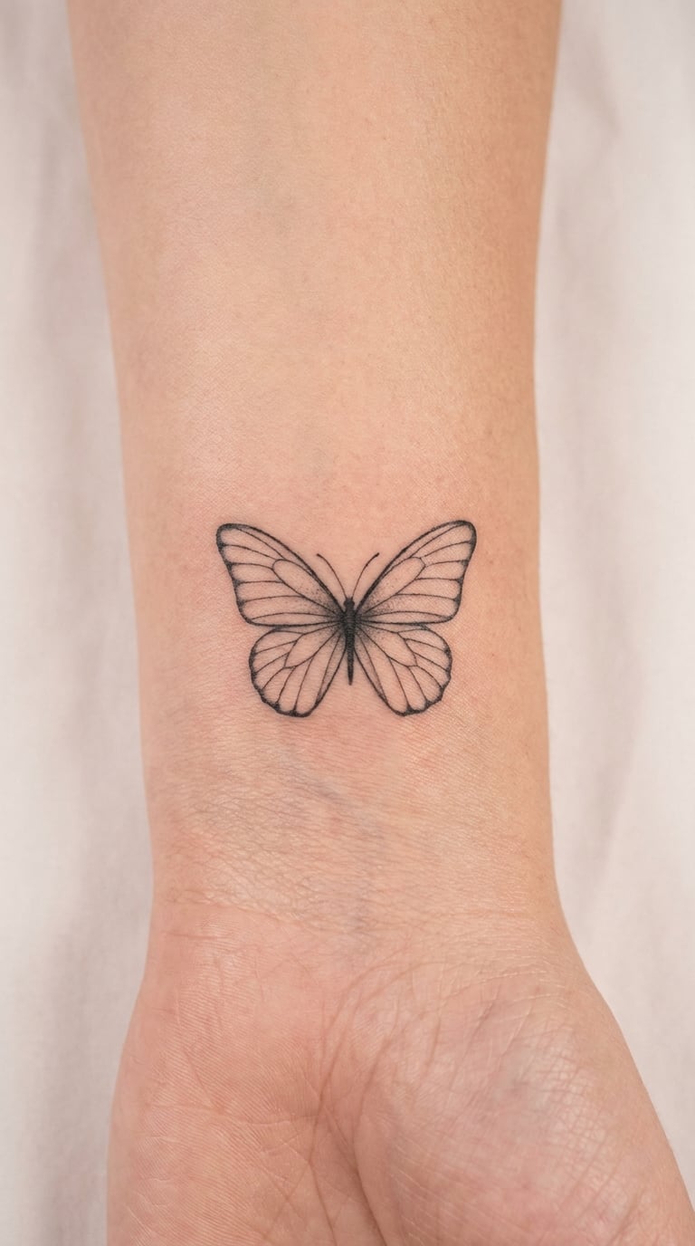 Minimal Butterfly with Open Wings
